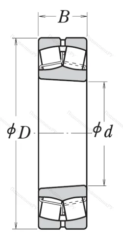 Сферический роликовый подшипник с конической посадкой на вал 22212 EAKE 4 от производителя  NSK