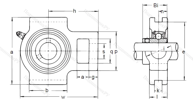 Подшипниковый узел UCT 315