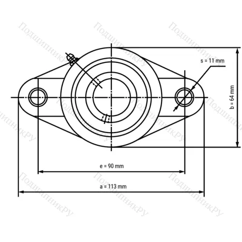 Подшипниковый узел SSUCFLPL 202-B - Вал: 15 мм