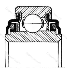 Подшипник  420205 размер 24,6x52x15