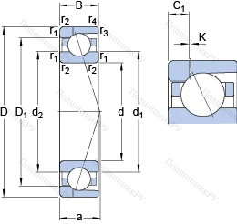 Подшипник 71936 ACD/HCP 4AH 1 в Костроме