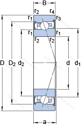 Подшипник S 7012 ACB/HCP 4A