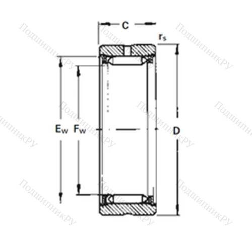 Подшипник игольчатый радиальный RNA 1075