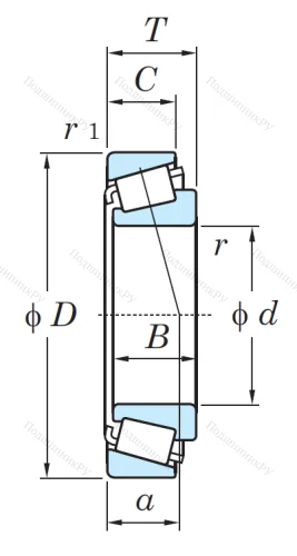 Конический роликовый подшипник HI-CAP 33206 JR от производителя  KOYO