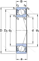 Подшипник S 71906 ACE/P 4A
