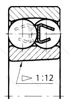 Подшипник  111317 (1317K) размер 85x180x41