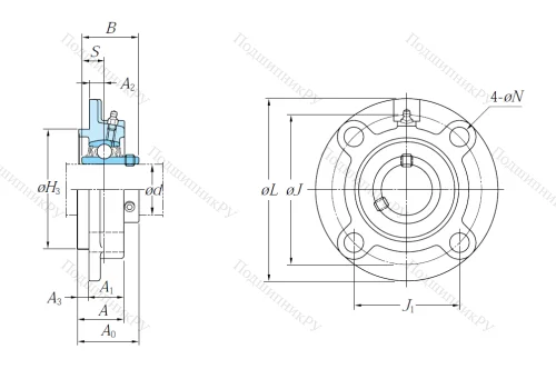 Подшипниковый узел UCFC 204 J в Костроме