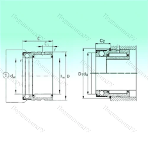 Подшипник комбинированный NX 10