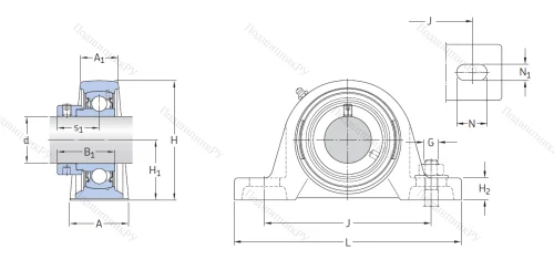 Подшипниковый узел SY 35 FM в Костроме
