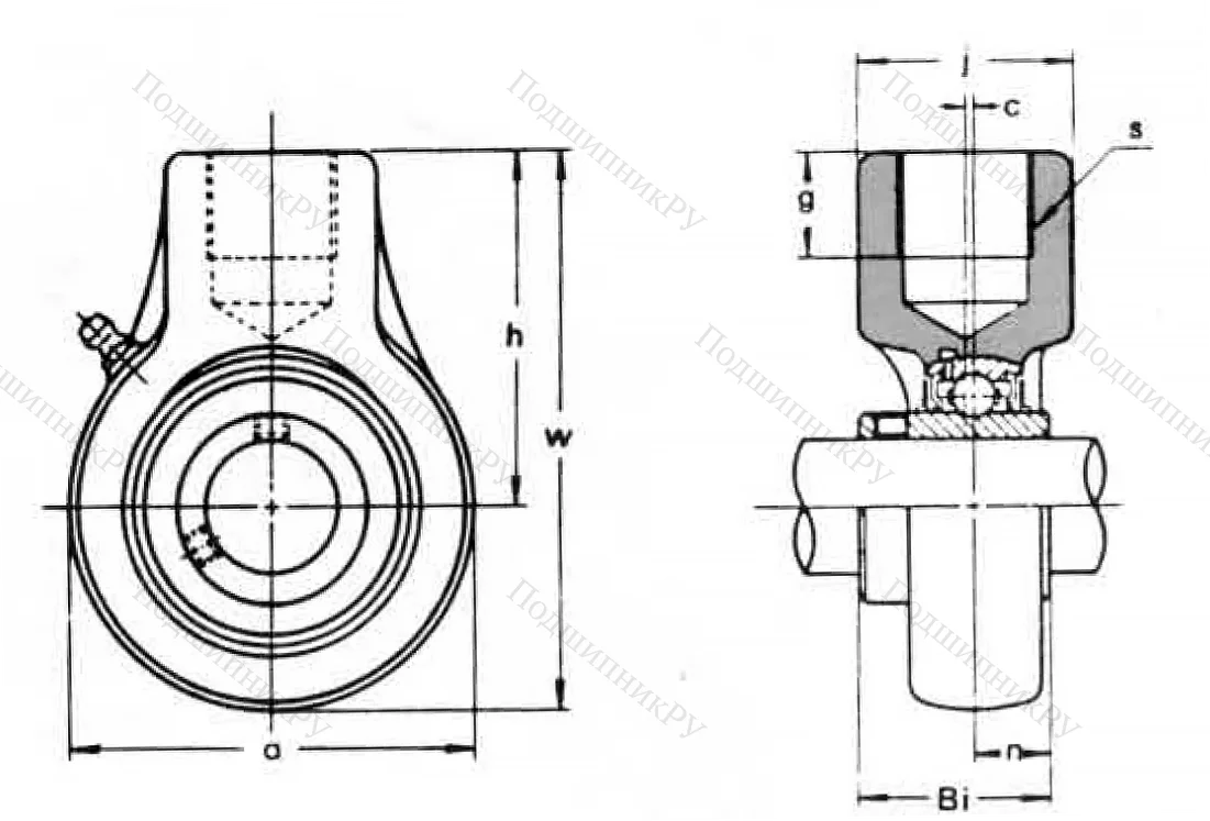Подшипниковый корпус ECH 210