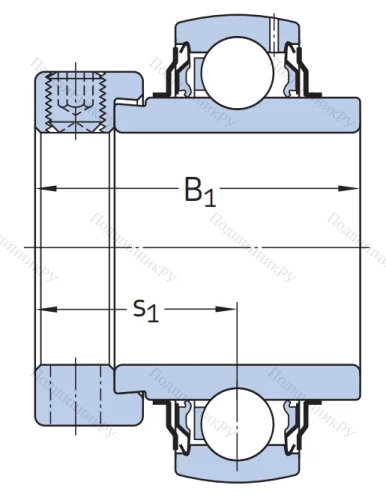 Корпусный подшипник YEL 209-112-2F в Костроме