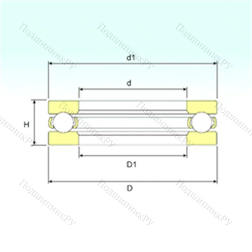 Подшипник шариковый упорный BA 5
