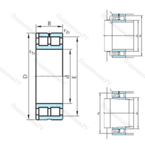 Подшипник роликовый радиальный NNP 4960V