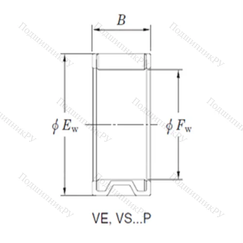 Подшипник игольчатый радиальный VE 131810AB 1