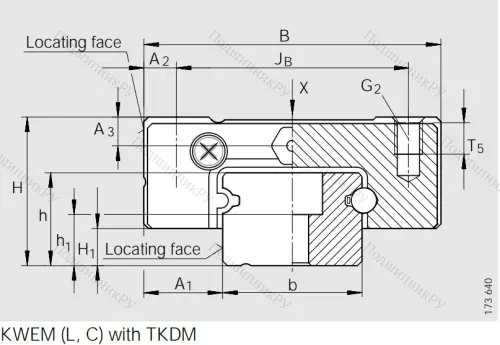 Каретка коррозионностойкая, двухрядная KWEM 15-G 2-G 2-B-V 0 в Костроме