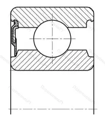 Модификация подшипника 6-20803К размер 17x47x15,5 от производителя  ГПЗ-1