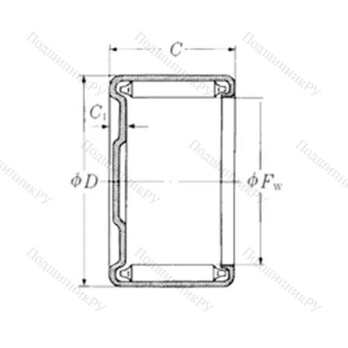 Подшипник игольчатый радиальный M-971