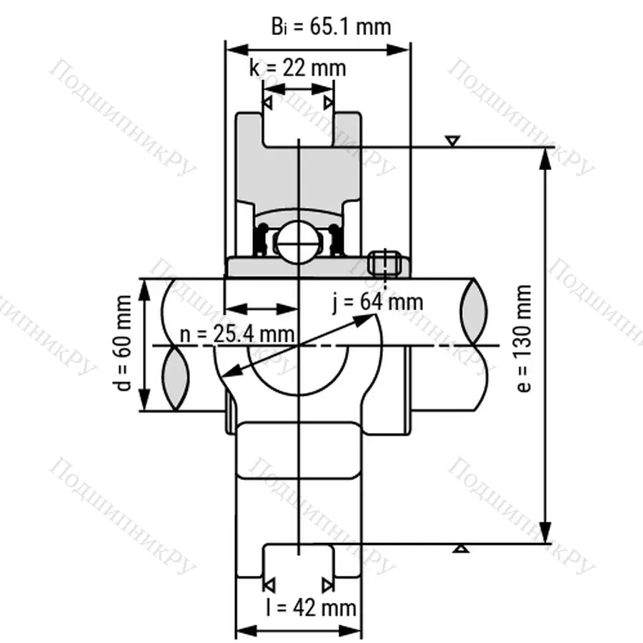 Подшипниковый узел UCT 326 - Вал: 130 мм