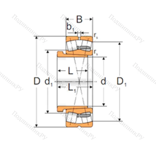 Подшипник роликовый радиальный самоцентрирующийся 24144 MBW 33+4753744HK