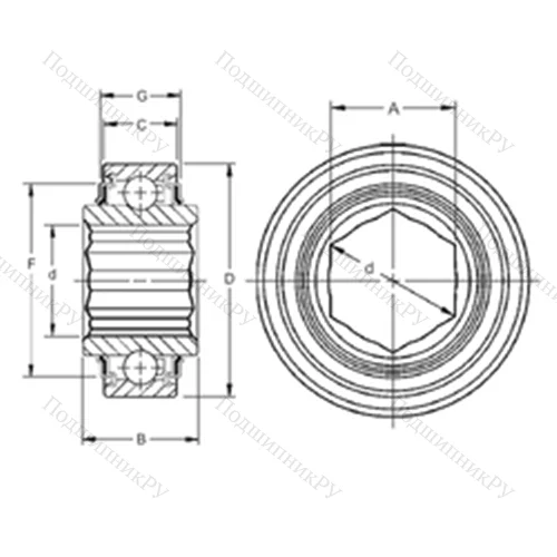 Подшипник шариковый радиальный 207KPP 3 от производителя  TIMKEN