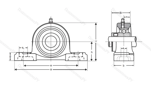 Подшипниковый узел UKP 208 в Костроме