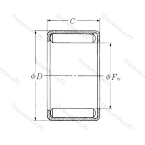 Подшипник игольчатый радиальный YH-108 от производителя  NSK
