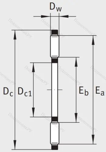 Игольчатый подшипник подшипник AXK 90120 A/0-10 от производителя  INA