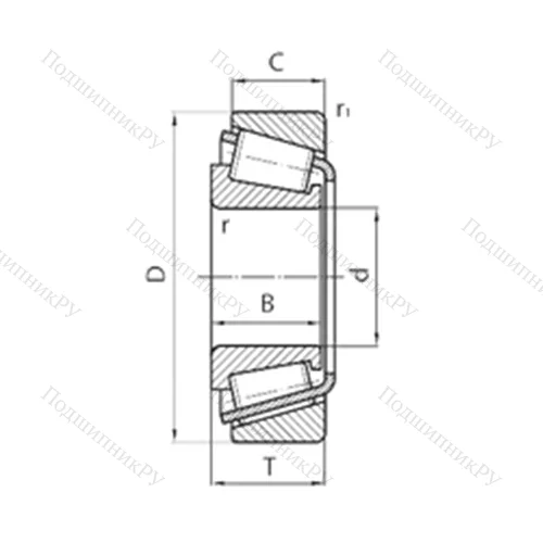 Подшипник роликовый радиально-упорный 805728