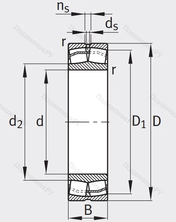 Сферический роликовый подшипник