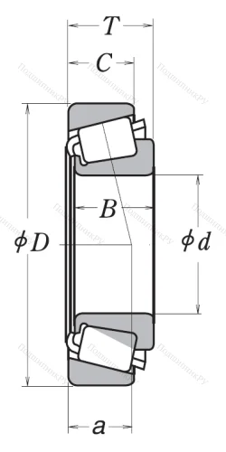 Конический роликовый подшипник HR 30209 J от производителя  NSK