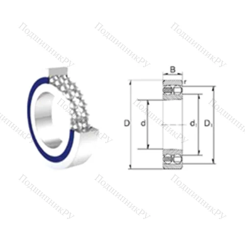 Подшипник шариковый радиальный самоцентрирующийся S 1204-2RS