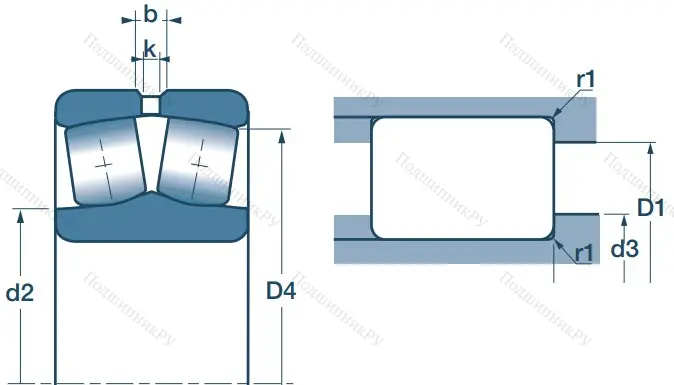 Сферический роликовый подшипник