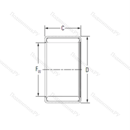 Подшипник игольчатый радиальный Y 268