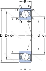 Подшипник S 71913 ACE/P 4A