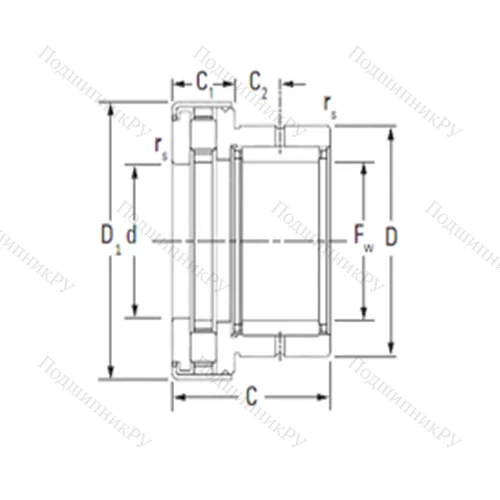 Подшипник комбинированный NAXR 50.Z от производителя  TIMKEN