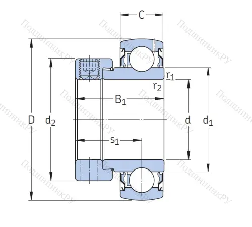 Корпусный подшипник YET 210 в Костроме