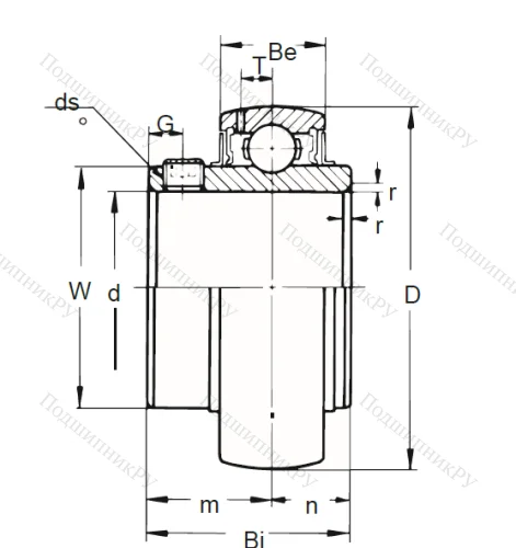 Корпусный подшипник UC 205-16 (ASAHI) в Костроме