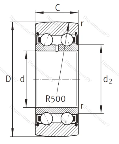Подшипник LR 5200 2Z TVH XL от производителя  INA