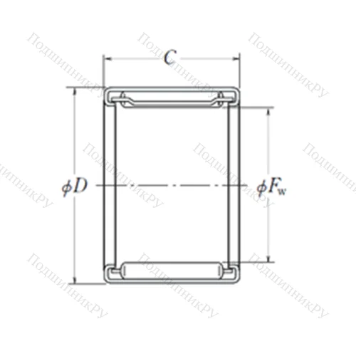 Подшипник игольчатый радиальный FJH-1212 от производителя  NSK