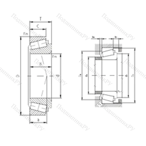 Подшипник роликовый радиально-упорный 32319A