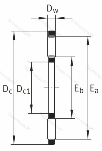 Игольчатый подшипник подшипник AXK 4060 A/0-10 от производителя  INA