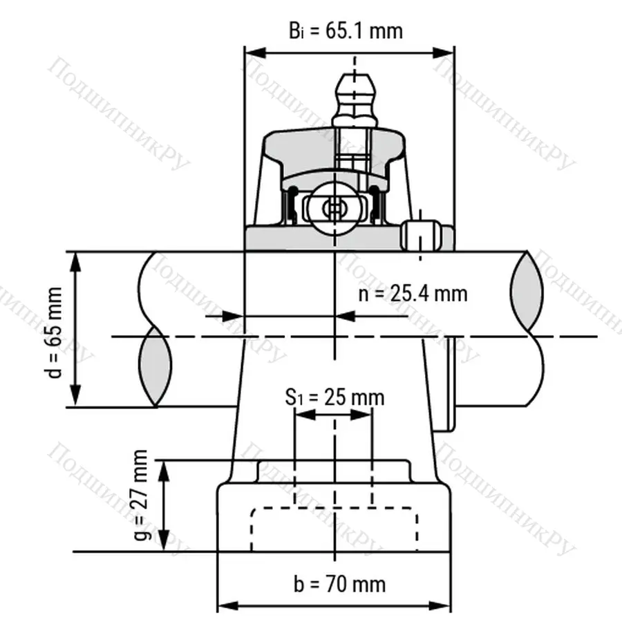 Подшипниковый узел UCP 213 - Вал: 65 мм