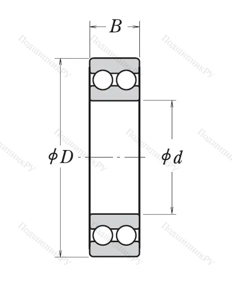 Двухрядный шариковый подшипник