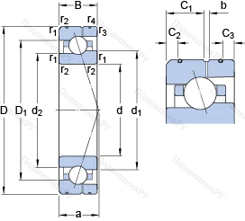 Подшипник 7009 ACE/HCP 4AL