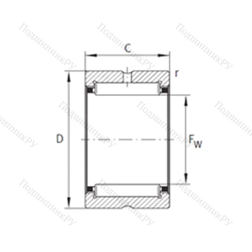 Подшипник игольчатый радиальный NK 32/30-XL