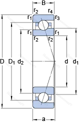 Подшипник 7006 ACE/HCP 4A