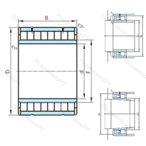 Подшипник роликовый радиальный NNU 60/630V