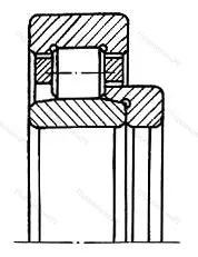 Модификация подшипника 2В0-1308 размер 40x90x23