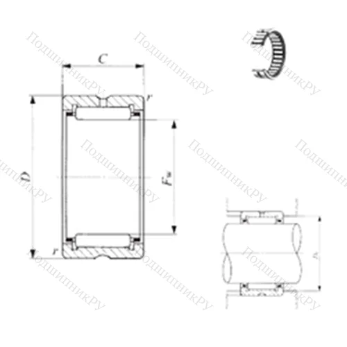 Подшипник игольчатый радиальный RNA 49/42