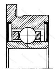 Подшипник WOBF 93ZZST размер 9,525x22,2/24,6x7,144